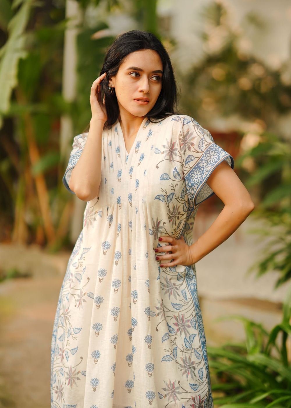Flora Linen Kaftan