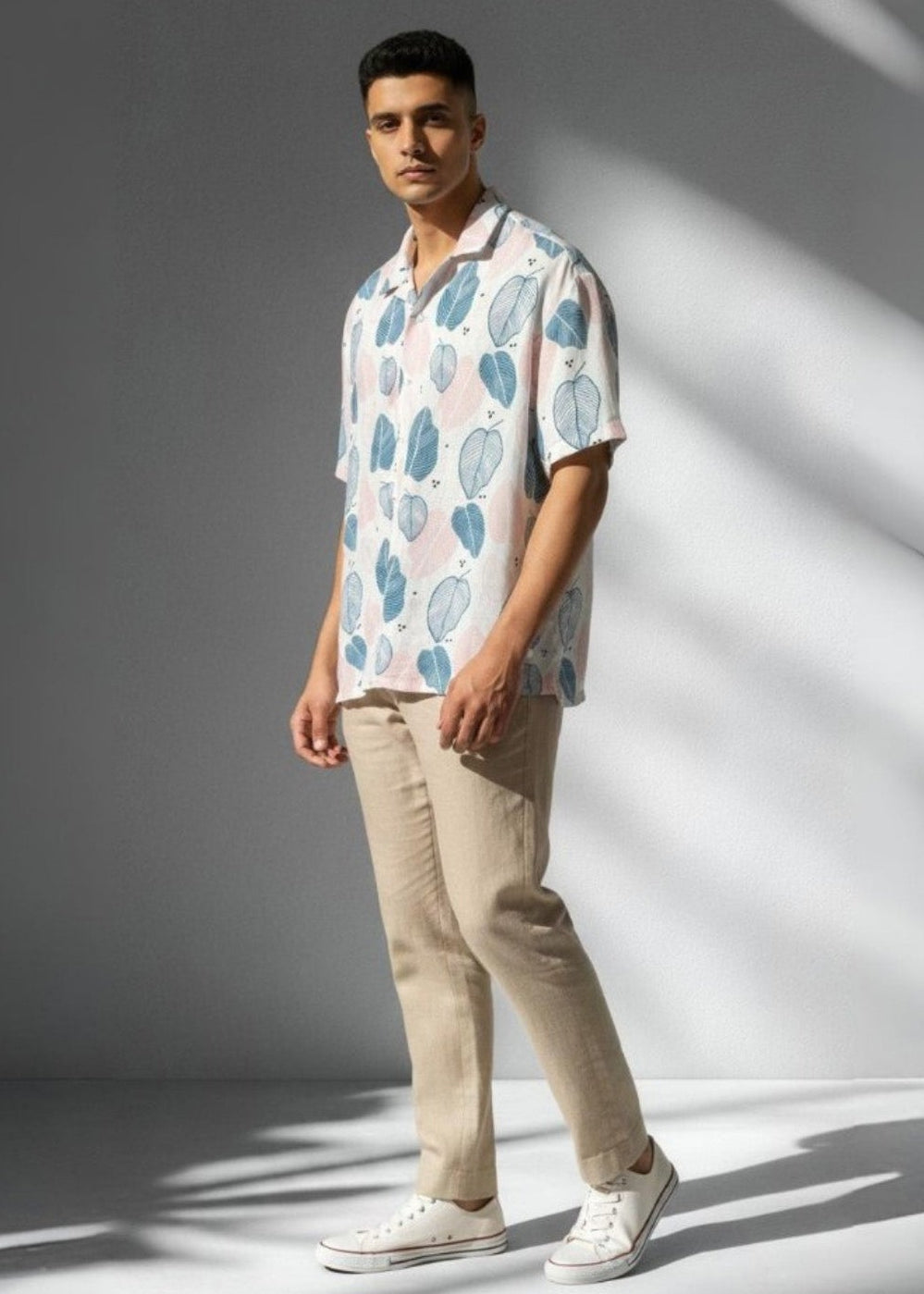 Indigo Leaf Shirt